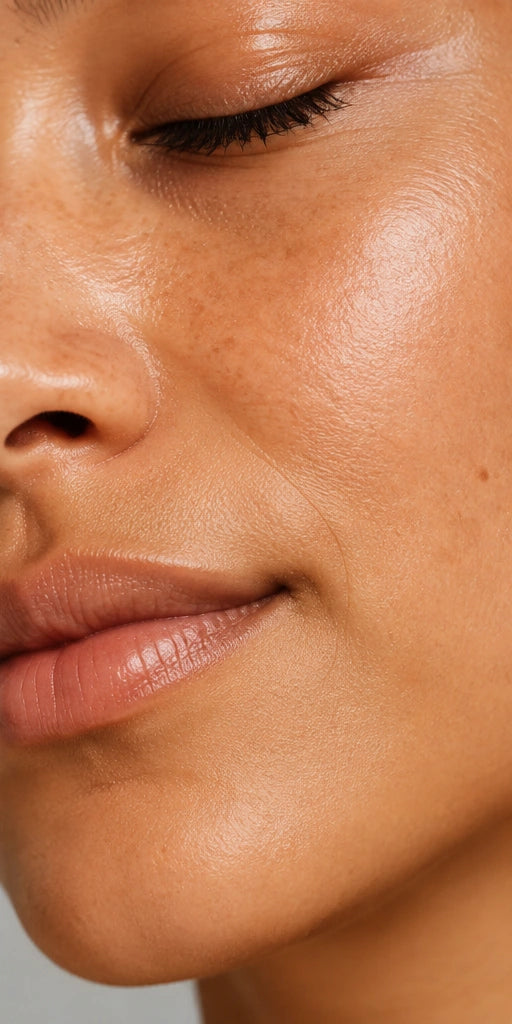 Fotografía ilustrativa de piel natural con luz cálida; no es un participante.