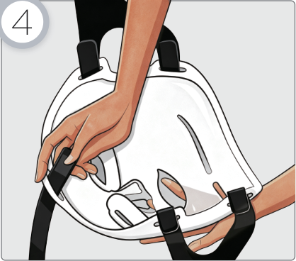 Attach the top strap.