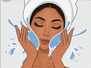 Start with bare skin.